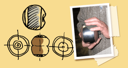 Schma de la forme de la boule de fort et polisssage d'une boule
