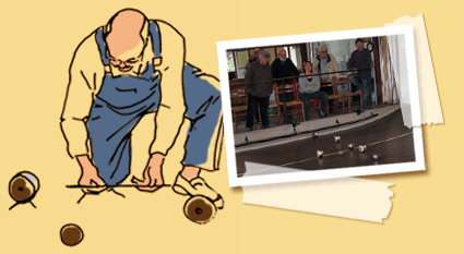Demie finale de boule de fort pour le concours de la Mairie de Pellouailles