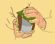Polissage d'une boule de fort